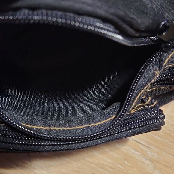 90s Beltbag Fanny Pack Nylon Pockets Buckles Fall Belt Bag Crossbody Sling - Picture 4 of 9